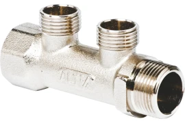 Altstream Коллектор латунный с патрубками ALT-K НВ 3/4"x1/2" на 2 выхода