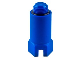Fusitek Заглушка монтажная PP-R 1/2" НР с прокладкой, синяя