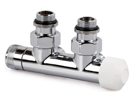 SR Rubinetterie Узел нижнего подключения термостатический угловой Tondera 1/2"х3/4"Е Хром (правый)