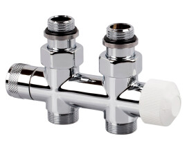 SR Rubinetterie Узел нижнего подключения термостатический прямой Tondera 1/2"х3/4"Е Хром