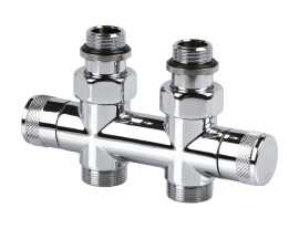 SR Rubinetterie Узел прямой 50 мм, запорный Tondera 1/2"х3/4" Е, цвет хром