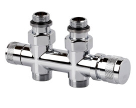 SR Rubinetterie Узел нижнего подключения прямой Tondera 1/2"х3/4"Е Хром