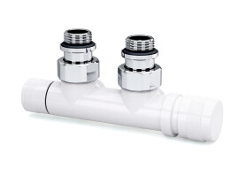 SR Rubinetterie Узел нижнего подключения угловой Tondera 1/2"х3/4"Е Белый (правый)