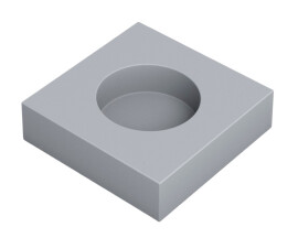 Звукоизоляционный подрозетник 1-секционный SoundGuard S-BOX 1, 115х115х36 мм