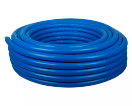 Usystems Труба Radi Pipe белая PN10 16x2,2 в теплоизоляции 6 мм, синий, бухта 100 м