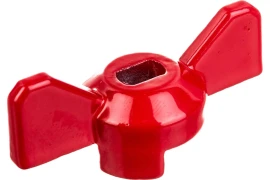 Uni-Fitt Ручка бабочка для крана 1/2"-3/4", алюминий, красная