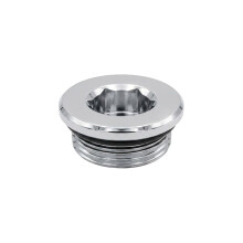 DR Заглушка радиаторная латунная Ø26, 1/2", хром