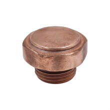 DR Заглушка радиаторная декоративная 3/4", медь