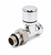 DR Клапан запорный прямой 24/19x1/2", хром, крышка латунь