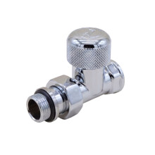 DR Клапан термостатический прямой 1/2"x1/2", хром