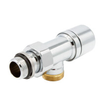 DR Клапан запорный осевой 24/19x1/2", никель, крышка ABS пластик