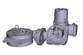 Ридан Электропривод AMB-M-45 + MY-6-1SD 220В с блоком управл.; IP67/IP65; для ШК RJIP DN600 станд.прох. или DN500 полн.прох.