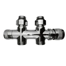 Primoclima Узел нижнего подключения термостатический Lunar прямой 1/2"х3/4"Е, хром