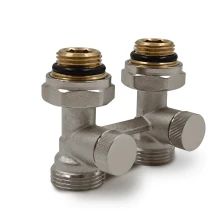Primoclima Клапан Н-образный для нижнего подключения прямой, 3/4"x1/2", никель