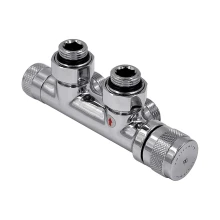 Primoclima Узел нижнего подключения термостатический Lunar угловой 1/2"х3/4"Е, хром, правый