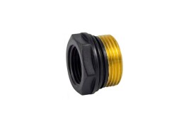 Primoclima Armature Переходник-футорка НР-ВР 3/4"x1/2", черный матовый