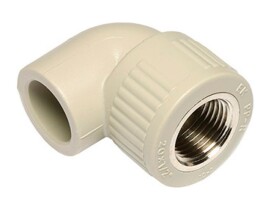 RTP Alpha Угольник комбинированный PP-R 20х1/2" ВР серый