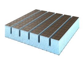 Ruspanel Панель теплоизоляционная XPS RPG Real продольная 2500x600x20 mm #2 двухсторонняя