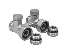 Altstream Двойной узел нижнего подключения радиатора прямой 1/2"x3/4"