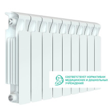 Радиатор биметаллический RIFAR Monolit 350, 9 секций, 1242 Вт