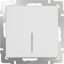 Werkel Выключатель одноклавишный с подсветкой WL01-SW-1G-LED, белый