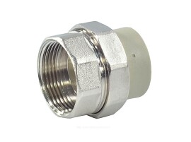 RTP Alpha Муфта комбинированная разъемная PP-R 32х3/4" ВР серая