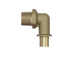ELSEN Monolit Угольник латунный 90° НР Ø20-1/2"