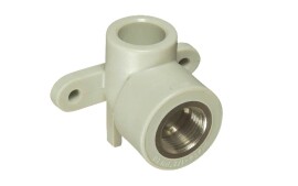 Pro Aqua PP-R Угольник с креплением комбинированный ВР 25x1/2" серый