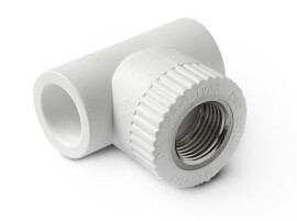 Pro Aqua PP-R Тройник комбинированный ВР 20x3/4" белый