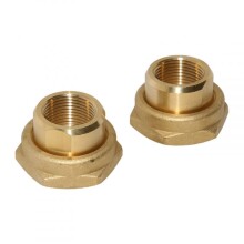 Hoobs Комплект присоединительных гаек DN 15, 1/2", латунь 