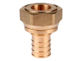 Rehau Переходник с накидной гайкой RAUTITAN 25-G 3/4" MX, латунь