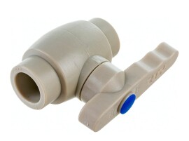 RTP Alpha Кран шаровой полнопроходной PP-R 63, рычаг, серый