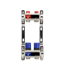 Varmega Коллекторная группа для отопления ВР 1", на 2 контура 3/4" EK, нержавеющая сталь
