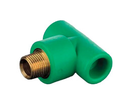 Тройник Aquatherm Fusiotherm green pipe с наружной резьбой