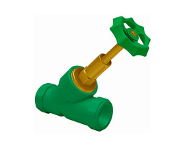Вентиль Aquatherm Fusiotherm green pipe косой