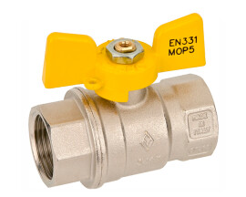 Bugatti Кран шаровой COLORADO арт.476 EN331 H-B, PN 5, DN 15, 1/2" бабочка