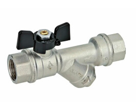 Bugatti Кран шаровой INDIANA арт.741 H-B, PN 20 DN 15, 1/2" бабочка