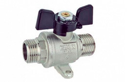 Bugatti Кран шаровой OKLAHOMA арт.0313 H-B, PN 32 DN 15, 1/2"x1/2" бабочка