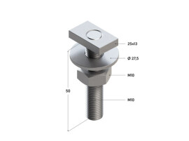 Termoclip Болт T-образный TBТ 28 4F M8x80