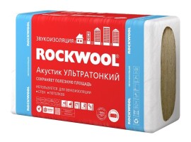 Звукоизоляция ROCKWOOL АКУСТИК БАТТС Ультратонкий 1000x600x27 мм