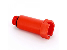 Uni-Fitt Заглушка монтажная Н 1/2" с прокладкой O-Ring, красная