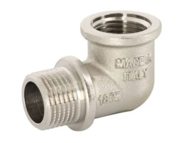 Uni-Fitt Угол с упором никелированный НВ DN15, 1/2"