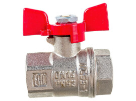 Valfex PREMIUM Кран шаровой В-В DN20, 3/4" бабочка