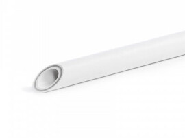 Fusitek Труба PP-R/GF/PP-R Faser SDR6 PN25 75x12,5 мм, 4 м, белая