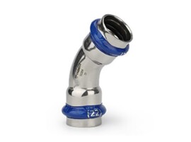 VARMEGA Inox Press Угольник 45° двухраструбный