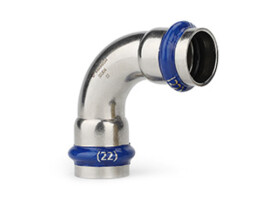VARMEGA Inox Press Угольник 90° двухраструбный
