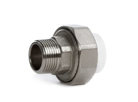 Fusionplast Муфта комбинированная разъемная PP-R 40x1.1/4" НР