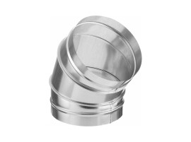 V-VENT Отвод 45° круглого сечения оцинкованный