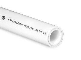 RTP Alpha Труба PP-R/AL/PP-R SDR 6 армированная PN25 20х3,4 мм, 2 метра, белая