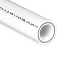 RTP Alpha Труба PP-R/GF/PP-R SDR 6 со стекловолокном PN25 75х12,5 мм, 4 метра, белая